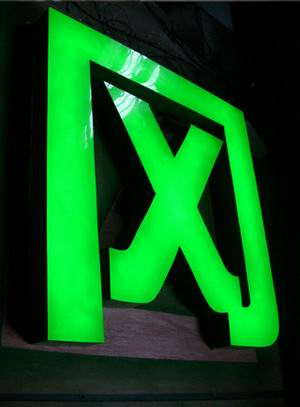Resin LED word
